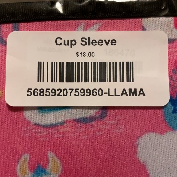 Llama Cup Sleeve (Pink) - Picture 6 of 6